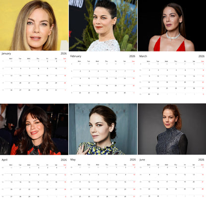 Michelle Monaghan 2026 Wall Calendar ( Large Calendar ) – Hollywood Star Collectors Edition