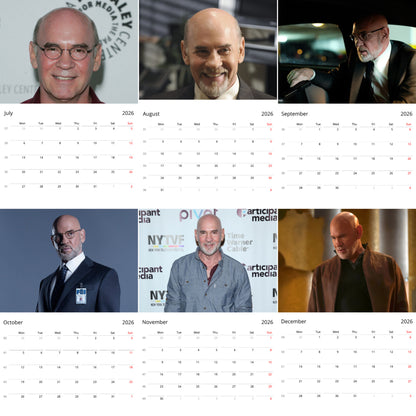 Mitch Pileggi 2026 Wall Calendar ( Large Calendar ) – Classic TV & Movie Star Collectors Calendar
