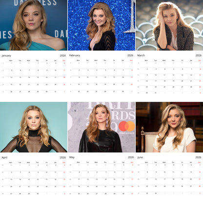 Natalie Dormer 2026 Wall Calendar ( Large Calendar ) – Stunning Celebrity Calendar for Fans