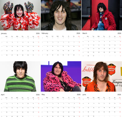 Noel Fielding 2026 Wall Calendar ( Large Calendar ) – Premium Celebrity Art Calendar for Fans