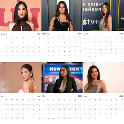 Olivia Munn 2026 Wall Calendar ( Large Calendar ) – Premium Celebrity Art Calendar for Fans