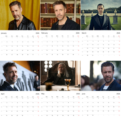 Paddy Considine 2026 Wall Calendar ( Large Calendar ) – Actor Fan Gift, Premium Wall Art