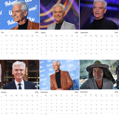 Phillip Schofield 2026 Wall Calendar ( Large Calendar ) – Celebrity Fan Gift