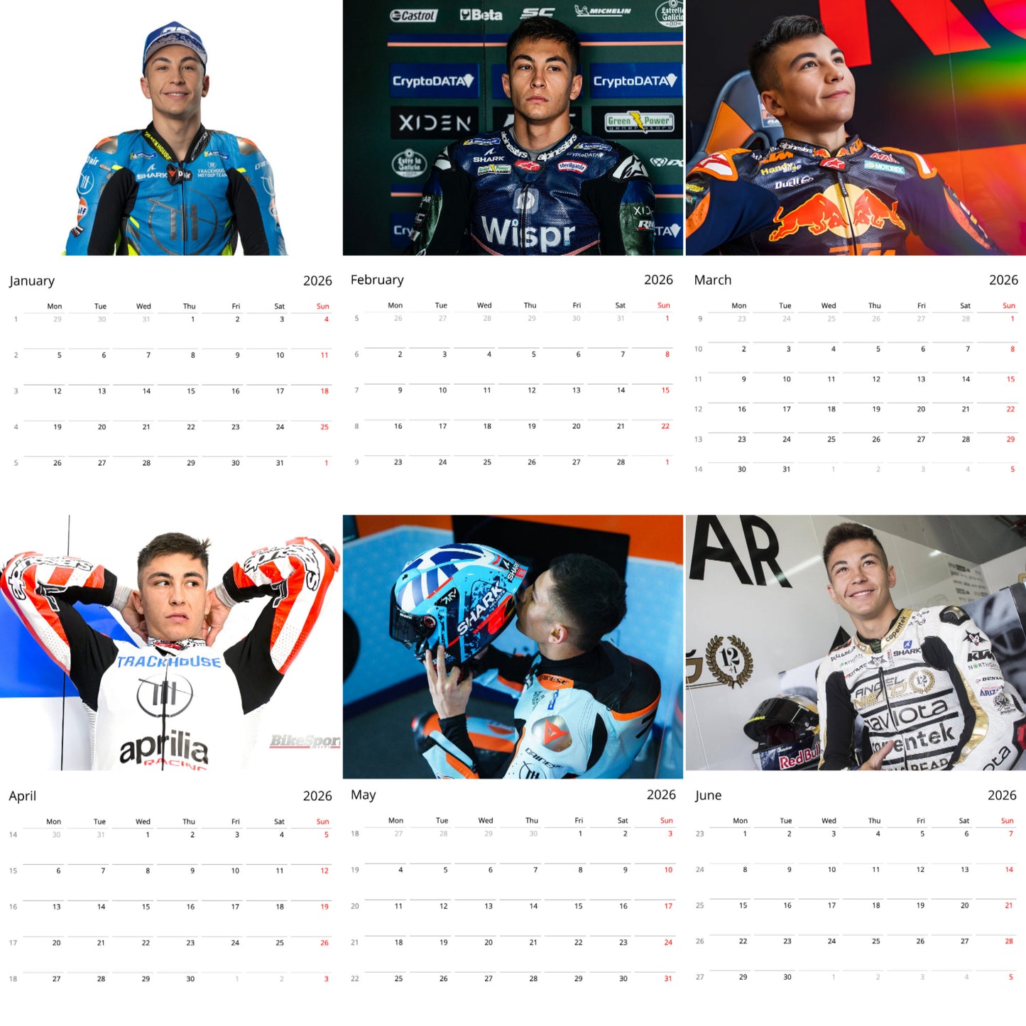 Raul Fernandez 2026 Wall Calendar ( Large Calendar ) – Stylish Star & Fan Collectible Gift