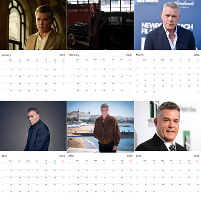 Ray Liotta 2026 Wall Calendar ( Large Calendar ) – Hollywood Legend & Iconic Actor Fan Gift