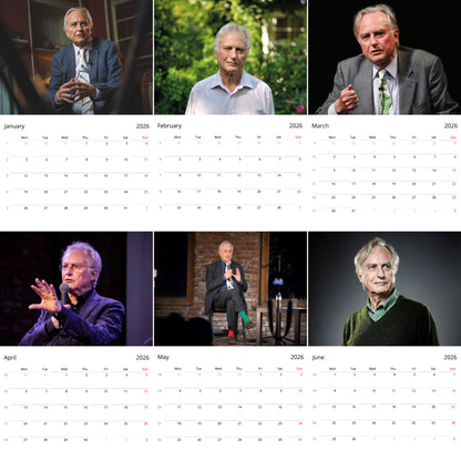 Richard Dawkins 2026 Wall Calendar – Inspirational Thinker & Author Tribute Calendar, Premium Quality Art Prints