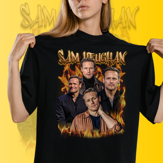 Sam Heughan Unisex Fan Gift T-Shirt  - Fan T-Shirt Premium Collection