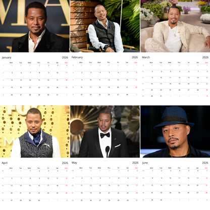 Terrence Howard 2026 Wall Calendar ( Large Calendar ) – Exclusive Celebrity Poster Calendar for Fans