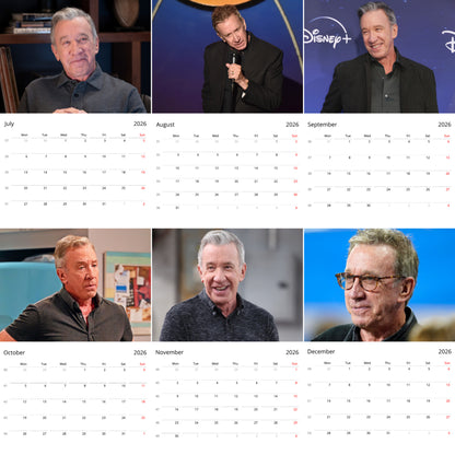 Tim Allen 2026 Wall Calendar ( Large Calendar ) – Exclusive Celebrity Poster Calendar for Fans