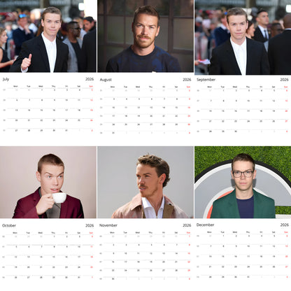 Will Poulter 2026 Wall Calendar – Premium Actor Calendar for Fans, Marvel & Maze Runner Star Gift