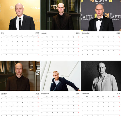 Yura Borisov 2026 Wall Calendar – Stunning Portraits & Exclusive Fan Art, Premium Gift for Admirers