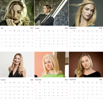 Yvonne Strahovski 2026 Wall Calendar ( Large Calendar ) – Exclusive Celebrity Poster Calendar for Fans