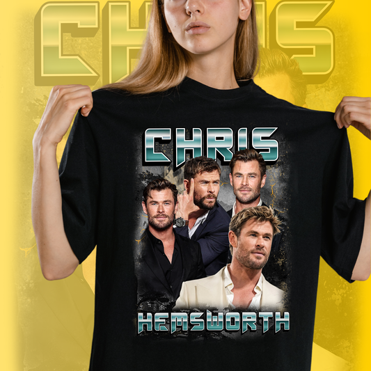 Chris Hemsworth Art T-Shirt  - Fan T-Shirt Premium Collection