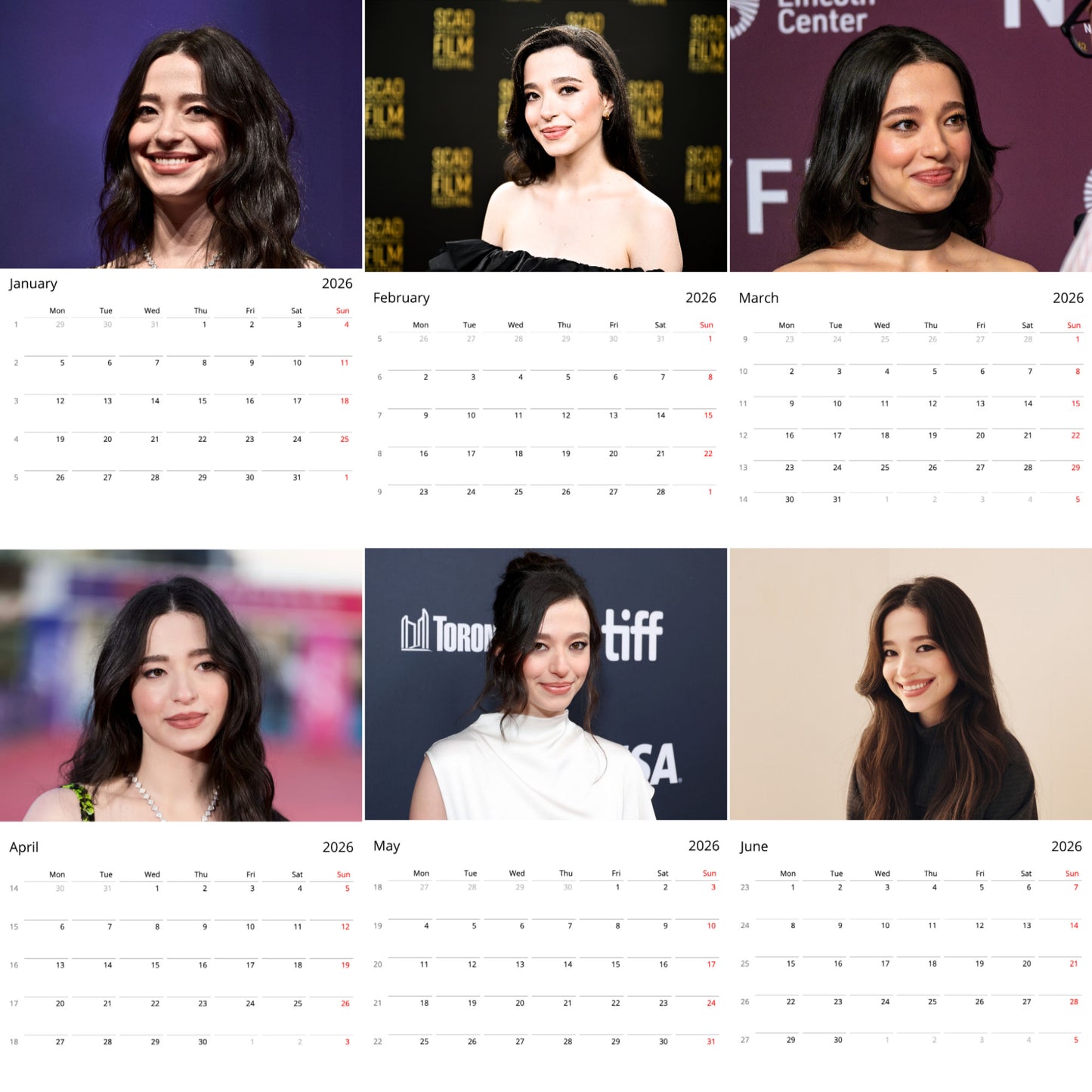 Mikey Madison 2026 Wall Calendar ( Large Calendar ) – Actress & Style Icon Edition